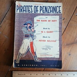 ⚓️🎤 Pirates of Penzance Sheet Music Songbook Vintage 🏴‍☠️🎵